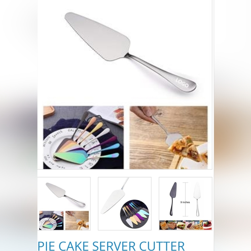 BUNDLE OF 24 PCS NWT PLASTIC CAKE / PIE CUTTER, DISPOSABLE,  SILVER WNA